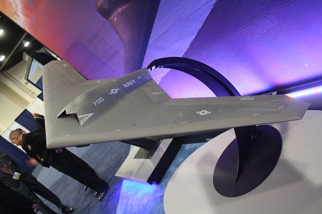 Mô hình UAS UCLASS của tập đoàn Lockheed Martin. 