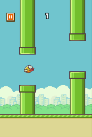 Hình ảnh trò chơi Flappy Bird gây sốt 