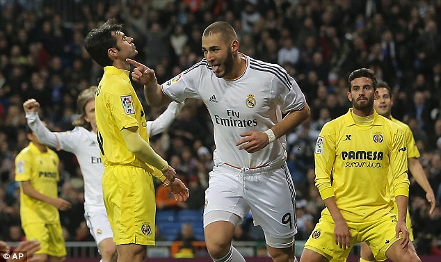 Benzema đã lập được một cú đúp trong trận này