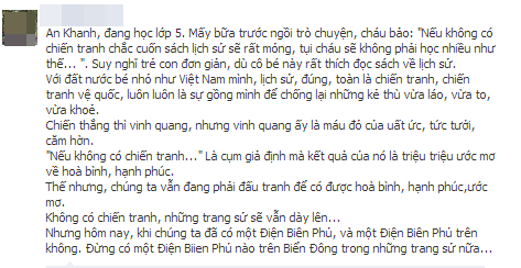 Người Việt yêu hòa bình và không muốn xảy ra bất kỳ một cuộc xung đột gây thương vong