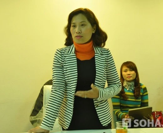 Luật sư Bình tại buổi kí kết hợp tác với báo Trí thức trẻ Soha.vn