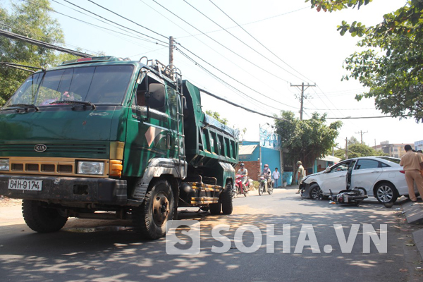 Vụ tai nạn trên đường Hoàng Diệu 2 khiến 1 thiếu nữ bị thương