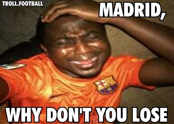 Tâm trạng của fan Barca khi biết tin Real Madrid giành chiến thắng