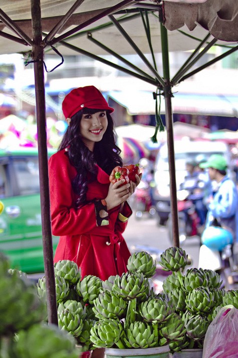 Bảo Trân sinh ra và lớn lên ở Tp. Hồ Chí Minh. Quê ngoại cô ở Đà Lạt. Bức hình này được chụp trong 1 chuyến về thăm quê.