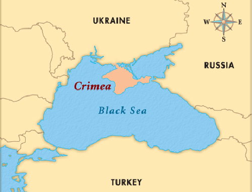 Vị trí chiến lược của bán đảo Crimea khiên cho vùng đất này luôn là nơi tranh chấp ảnh hưởng của các cường quốc