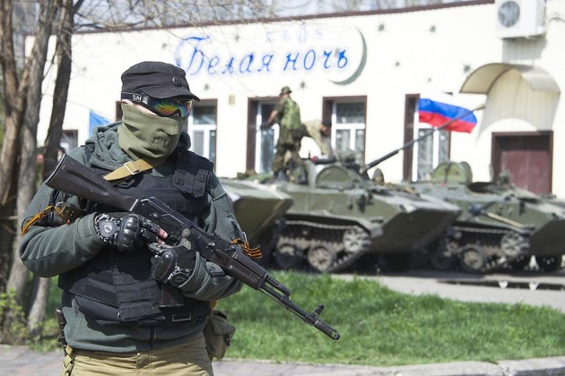 Lực lượng ủng hộ Nga tại Kramatorsk, Ukraine
