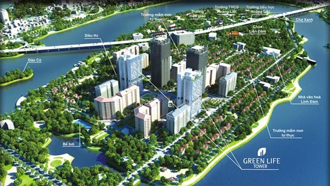 Phối cảnh dự án VP6 Linh Đàm với căn hộ 500 triệu đồng.