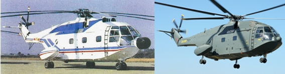 Changhe Z-8 (1985) và Aerospatiale Super Frelon (1962)
