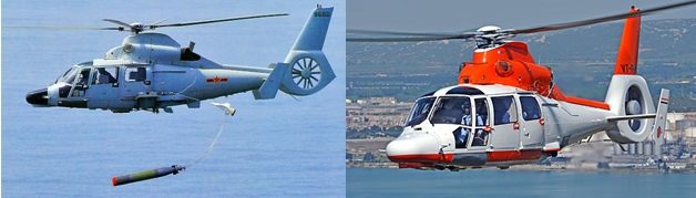 Harbin Z-9 (1981) và Eurocopter/ Aerospatiale AS-365 (1975)