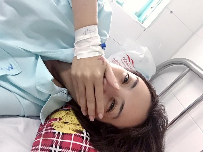 Hoa hậu hài Thu Trang bị chảy máu mũi không cầm được phải nhập viện cấp cứu - Ảnh 2.