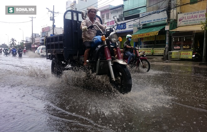 TP.HCM: Người dân Nhà Bè tận hưởng mưa vàng giải nhiệt - Ảnh 3.