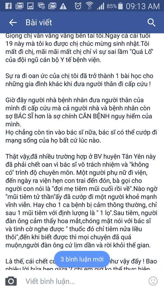 Giám đốc bệnh viện lên tiếng vụ cựu sinh viên trường báo tử vong - Ảnh 3.