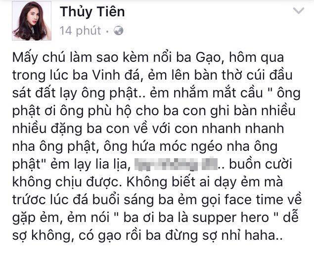 Bố đá bóng ở Myanmar, con gái Công Vinh thắp hương và nói điều gì? - Ảnh 2.