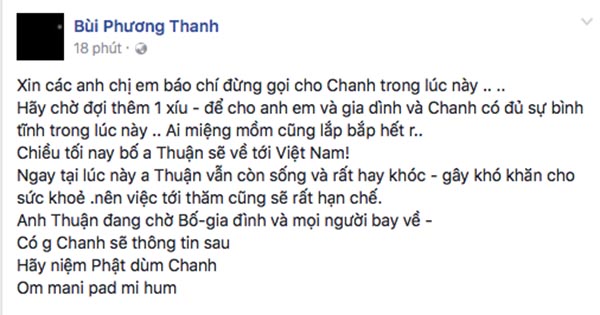 Trên giường bệnh, Minh Thuận liên tục khóc và đợi bố từ Mỹ trở về - Ảnh 1.