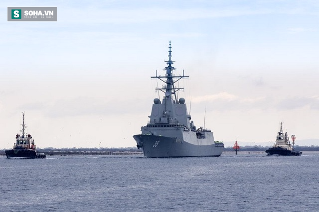 Úc đưa khu trục hạm Aegis tỷ đô đầu tiên ra biển - Ảnh 1.