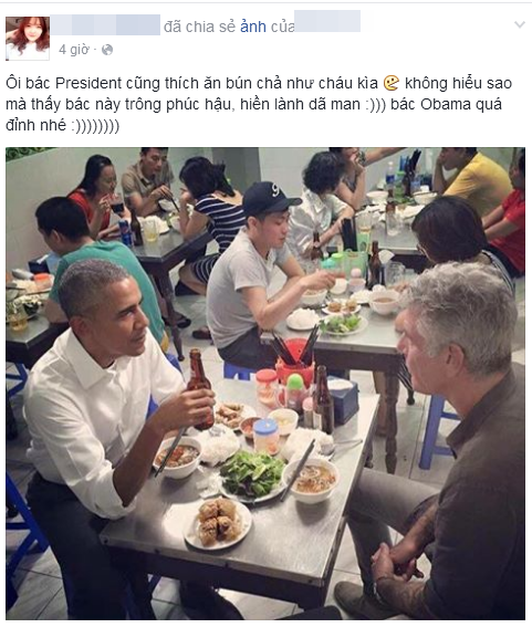 Bức ảnh TT Obama ăn bún chả, uống bia tại Hà Nội - Ảnh 4.