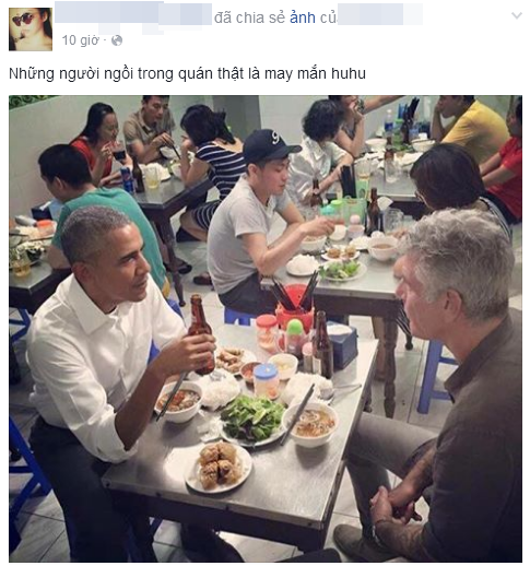 Bức ảnh TT Obama ăn bún chả, uống bia tại Hà Nội - Ảnh 5.