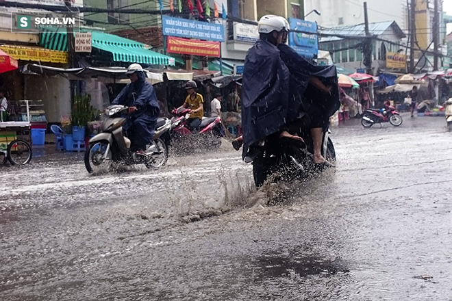 TP.HCM: Người dân Nhà Bè tận hưởng mưa vàng giải nhiệt - Ảnh 10.