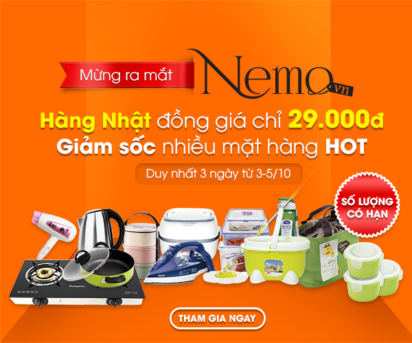 Ra mắt Nemo.vn: Hàng Nhật đồng giá 29.000Đ và nhiều mặt hàng HOT giảm sốc - Ảnh 2.