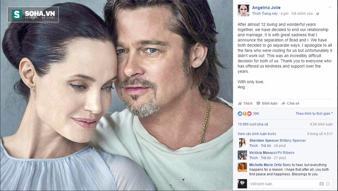 Bỡn cợt, ăn mừng khi Brad Pitt - Angelina Jolie ly hôn - Ảnh 1.