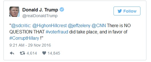 Bị chất vấn cáo buộc sốc hàng triệu cử tri bất hợp pháp, Trump lên Twitter dội bão CNN - Ảnh 2.