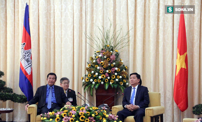 Bí thư Thăng hội kiến Thủ tướng Campuchia tại Dinh Thống Nhất - Ảnh 2.