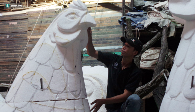 Ngắm cặp gà linh vật khổng lồ sẽ đặt tại đường hoa Sài Gòn năm 2017 - Ảnh 7.