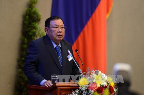 Tổng Bí thư Lào kêu gọi hiện đại hóa quân đội - Ảnh 1.