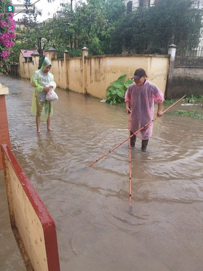 Hà Nội: Sau trận mưa lớn, người dân ra đường bắt cá - Ảnh 7.