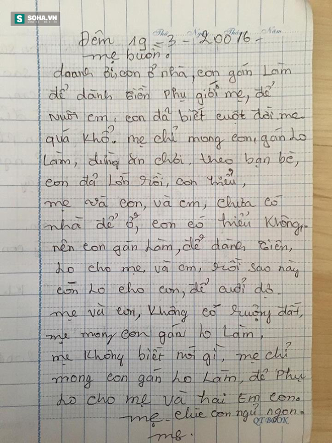 Câu chuyện buồn đằng sau những lá thư tay đầy lỗi mẹ gửi con  - Ảnh 1.