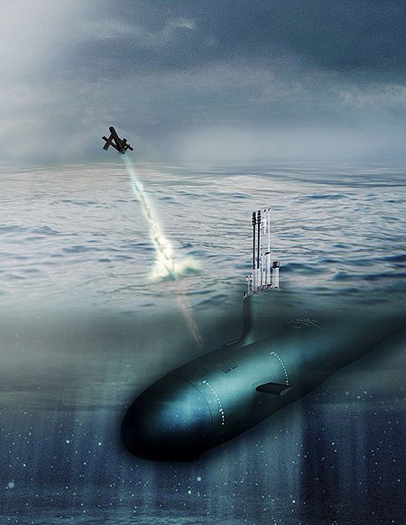Hải quân Mỹ sắp triển khai máy bay do thám không người lái từ tàu ngầm - Ảnh 1.