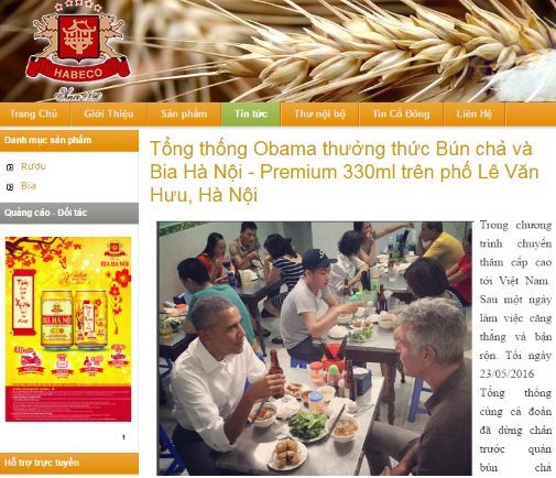 Bia Hà Nội đã làm gì sau khi nhận được “món quà” từ Tổng thống Obama? - Ảnh 1.