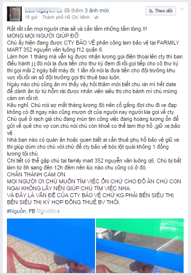 Xôn xao câu chuyện bảo vệ ở Sài Gòn phải ăn mì tôm hết hạn vì không được trả lương? - Ảnh 1.