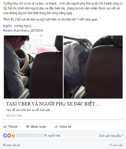 Sự thật bất ngờ về câu chuyện anh lái taxi dễ thương đem theo con trai đi chở khách - Ảnh 1.