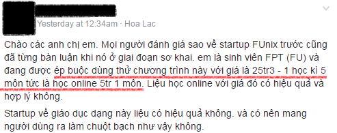 Sinh viên ĐH FPT bị ‘ép’ học khóa học trực tuyến FUNiX với giá 25,3 triệu đồng/học kỳ? - Ảnh 1.