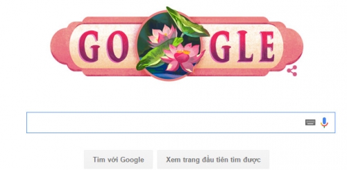 Google thay logo hình quốc hoa của VN chào mừng Quốc khánh 2/9 - Ảnh 1.