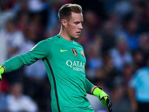 KHÓ TIN: Thủ thành Stegen chuyền bóng ngang Messi, gấp đôi Suarez - Ảnh 1.