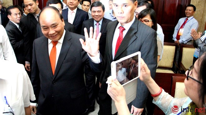 Hình ảnh Thủ tướng Nguyễn Xuân Phúc gặp gỡ đại biểu kiều bào - Ảnh 1.