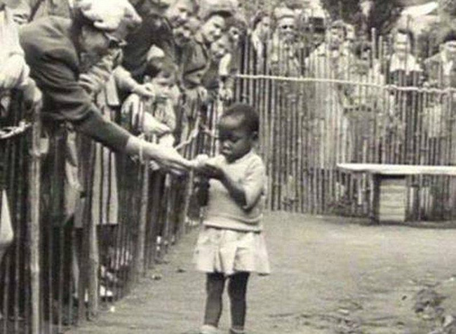 Bức ảnh bé gái châu Phi đứng trong chuồng: Câu chuyện đau lòng về những vườn thú người tại châu Âu - Ảnh 1.