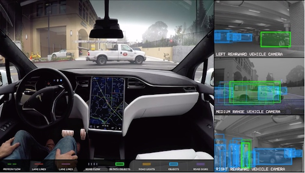Chế độ tự lái của xe Tesla nhìn mọi thứ xung quanh như thế nào? - Ảnh 1.