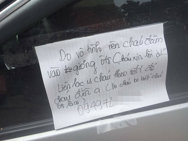 Nam sinh làm vỡ gương ô tô và lời xin lỗi gây sốt: Bố mẹ mình khen thì ít mà chê thì nhiều! - Ảnh 1.