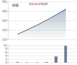 Chạm mốc 200.000 đồng, cổ phiếu của Sabeco vươn lên vị trí số 2 thị trường về vốn hóa - Ảnh 1.
