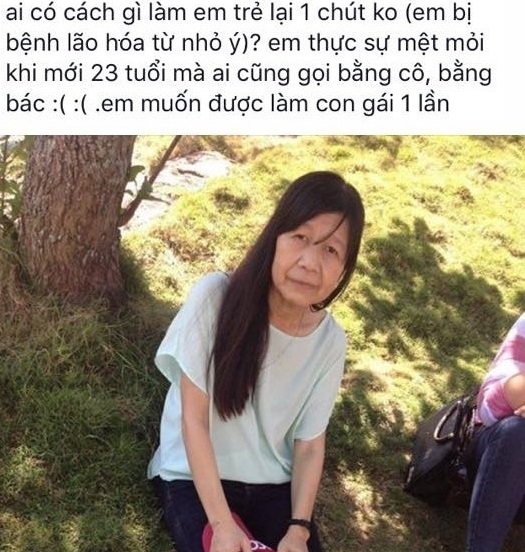 Tâm sự buồn của cô gái 21 tuổi có ngoại hình như bà lão ở Phú Yên - Ảnh 1.