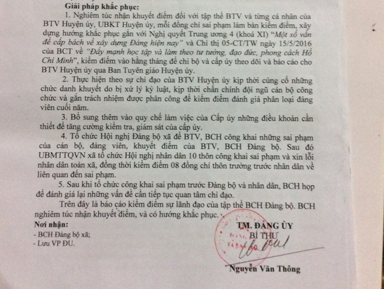 Ngoài “ăn” bê tông, lãnh đạo xã còn “chống lệnh” cấp trên - Ảnh 1.