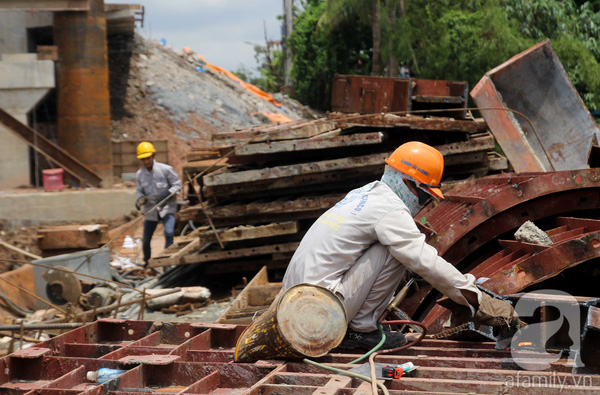 Hình ảnh cầu Ghềnh trước ngày nối nhịp, sau 3 tháng bị sà lan đâm sập - Ảnh 12.