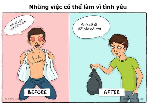 Hành động khác biệt giữa các đôi trước và sau khi cưới - Ảnh 2.