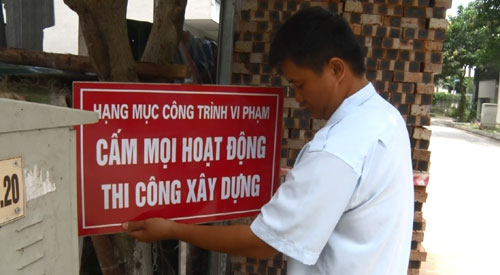 Đình chỉ các hoạt động xây dựng trái phép tại Dự án Đại Thanh - Ảnh 1.