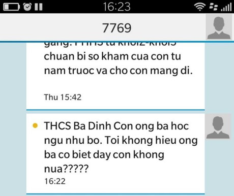 Bắt được thủ phạm nhắn tin cho phụ huynh “con ông bà học ngu như bò” - Ảnh 1.