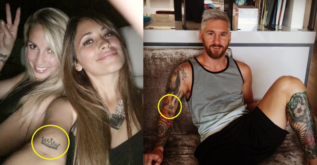 Phát hiện hình xăm đôi cực cute của Messi và bạn gái - Ảnh 3.