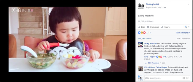 Em bé thánh ăn trở thành siêu sao trên mạng xã hội Trung Quốc - Ảnh 3.